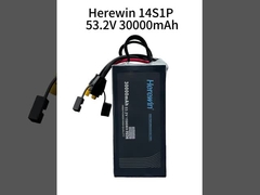 Aquí hay 30000mAh 14S 53.2V 25C batería LiPo UAV en Soft Pack