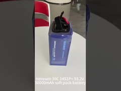 Aquí hay 30000mAh 14S 53.2V 25C batería LiPo UAV en Soft Pack