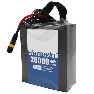 comprar Herewin Batería de estado semisólido 14S 51.8V 26000mAh Carga rápida para energía del dron Fabricación en línea