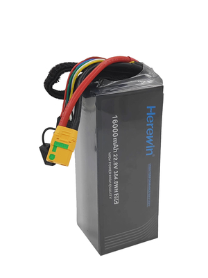 6S1P 16000mAh 22.8V 25C Herewin Baterías LiHv Paquete de baterías para drones para UAV