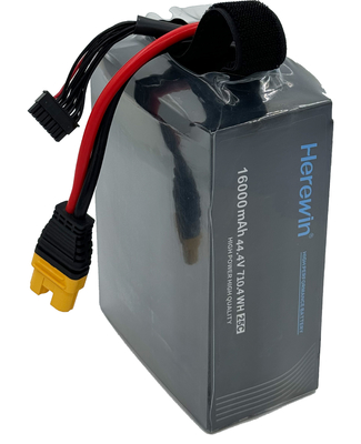 Drone de vigilancia 12S 22Ah 44.4V Batería de bolsa Lipo 25C Batería para drones