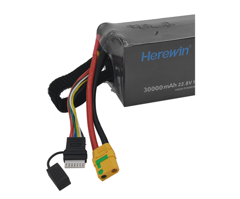 22.8V 30000mAh Batería UAV de alto voltaje PackPouch Cell Herewin 6S1P Batería para drones