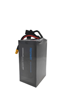Batería de alta tensión para UAV de paquete suave 45.6V 30000mAh 25C LiHv Batería para drones Herewin 12S