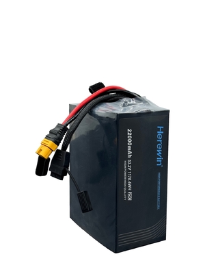 Soft Pack 25C Drones Batería de bolsa de liposucción Herewin 14S1P 22Ah 53.2V Batería Uav