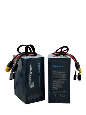 30000mAh Herewin Batería de vuelo inteligente 14 S 51.8 V 25C Batería de UAV LiPo en paquete suave