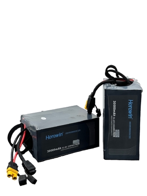 Entrega Drone LiPo 25C Uav Batería 14S1P 30Ah 51.8V 30000mAh 8kg