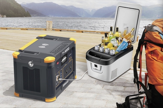 Paquete de batería portátil de 519Wh con toma de corriente alterna para acampar 500W potencia de salida de corriente alterna