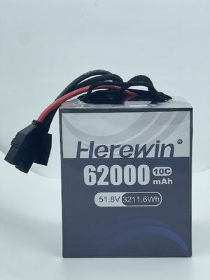 10C 62000mah Drone Batería de litio 51.8V 14S Batería de litio polímero